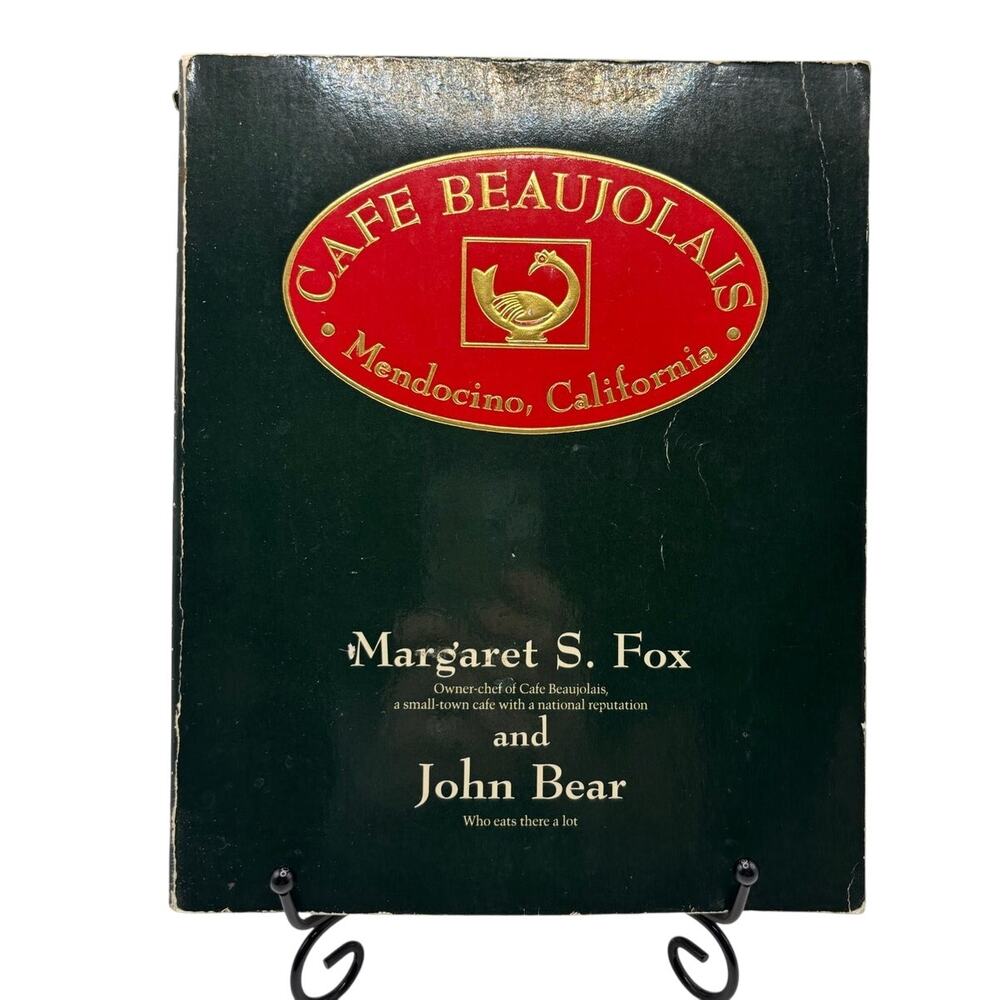 Vintage 1984 Signed First Ed., Cafe Beaujolais Cookbook by Margaret Fox, PB